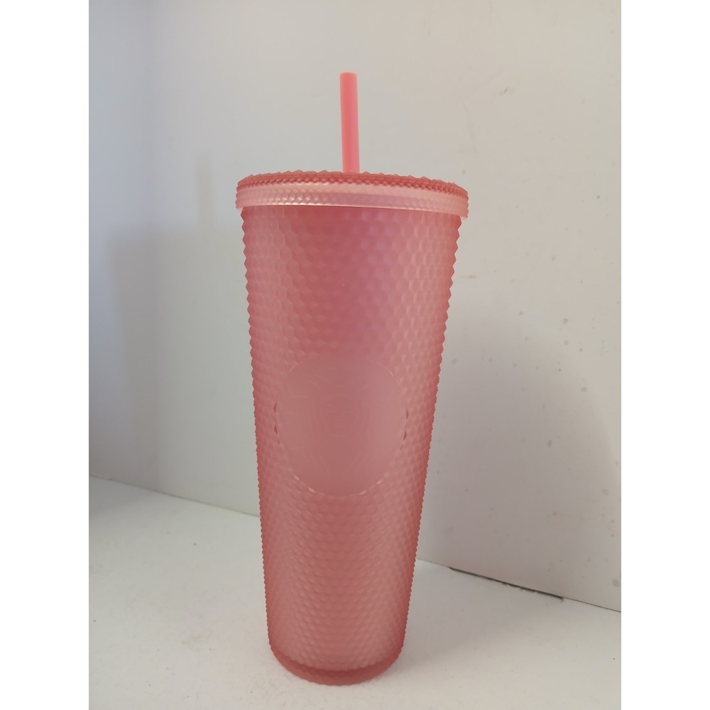 Starbucks 24 oz pink studded soft touch‎ 2022 Valentine Tumbler Venti cup